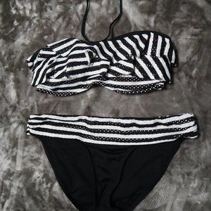 Kenneth Cole Reaction Striped Bikini